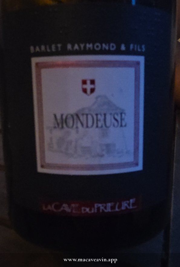Étiquette de Mondeuse, La Cave du Prieure - Raymond Barlet & Fils
