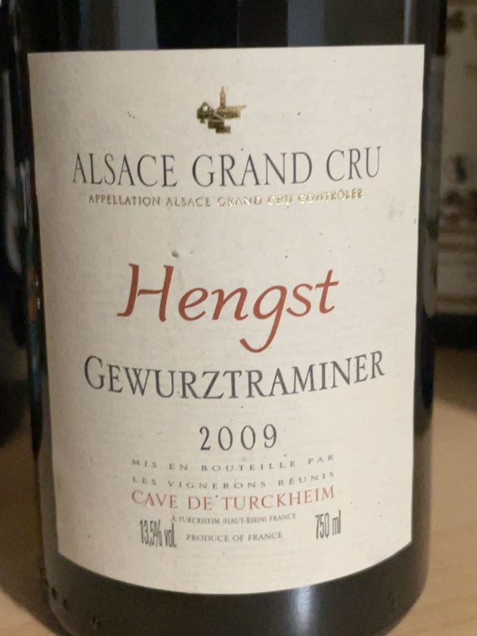 Étiquette de Gewurztraminer Hengst Grand Cru, Domaine Zind-Humbrecht