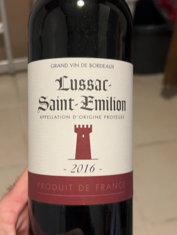 Étiquette de Lussac-Saint-Émilion, À corriger