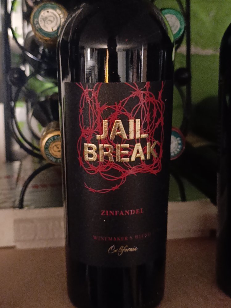 Étiquette de Jail Break Zinfandel, Zimmermann-Graeff & Müller
