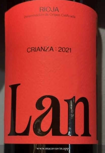 Étiquette de LAN Crianza, Bodegas LAN