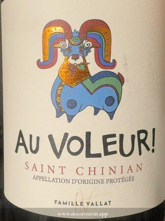 Étiquette de Au Voleur, Famille Vallat