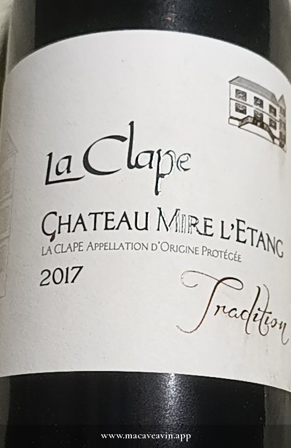 Étiquette de Tradition, Château Mire l'Étang
