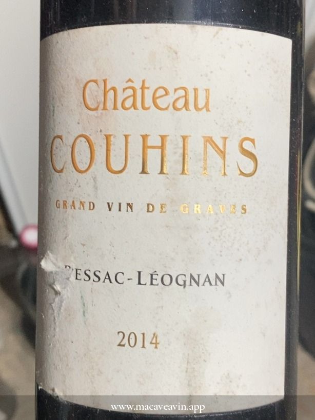 Étiquette de Château Couhins Rouge, Château Couhins
