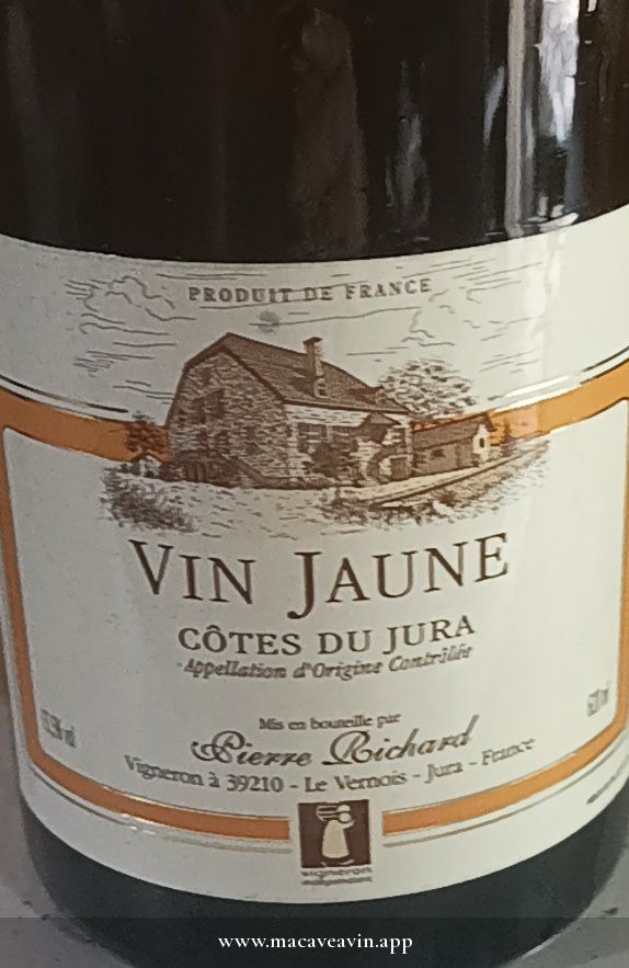 Étiquette de Vin Jaune, Domaine Pierre Richard