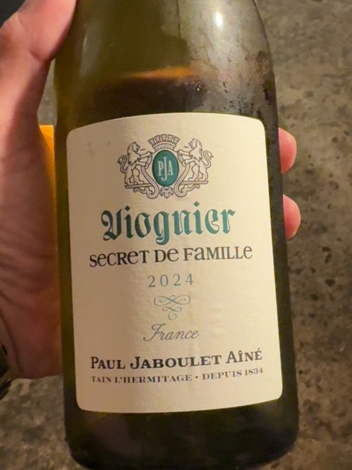 Étiquette de Viognier Secret de Famille, Paul Jaboulet Aîné