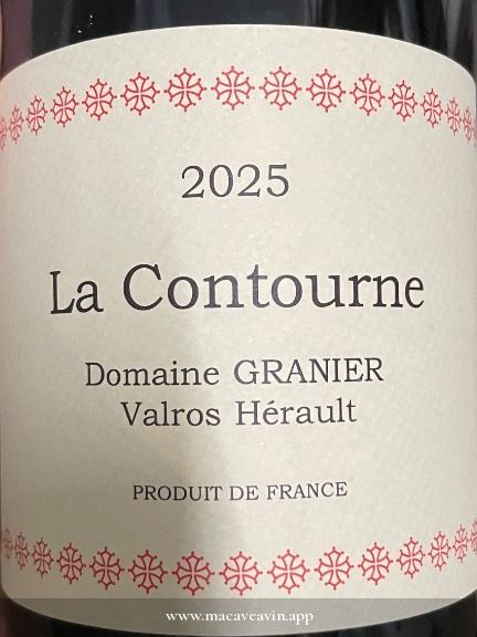 Étiquette de La Contourne, Domaine Granier