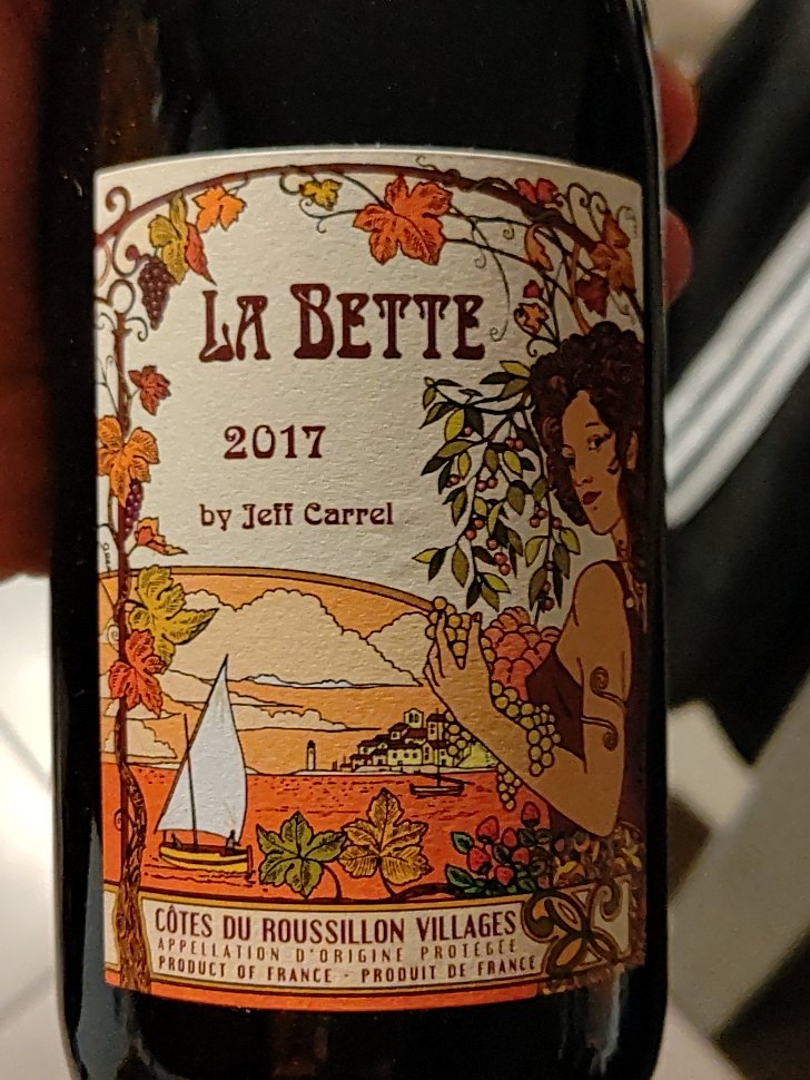 Étiquette de La Bette by Jeff Carrel, Jeff Carrel