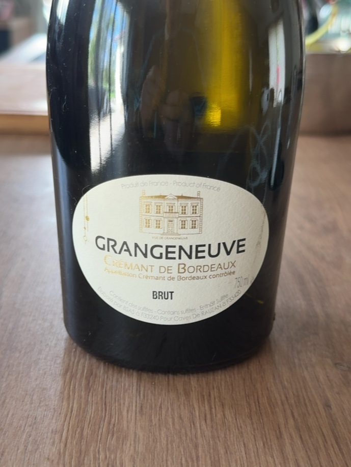 Étiquette de Grangeneuve Brut, Caves de Rauzan