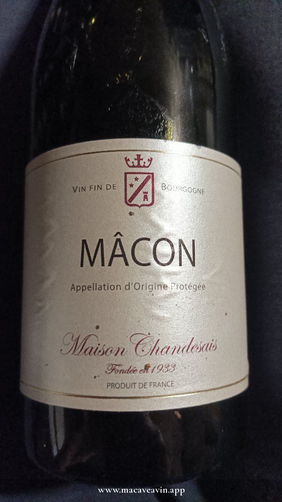 Étiquette de Mâcon rouge, Maison Chaudesay