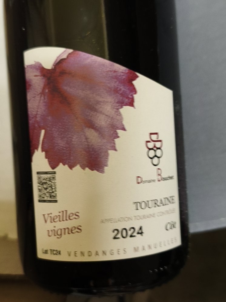 Étiquette de Côt Vieilles vignes, Domaine Bouchet