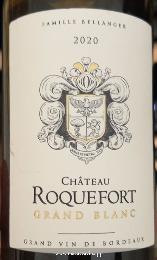 Étiquette de Grand Blanc, Château Roquefort