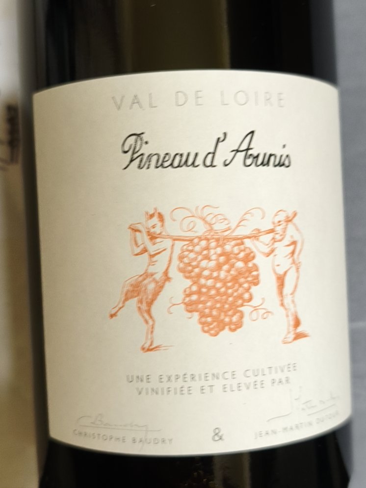Étiquette de Pineau d’Aunis, Baudry & Dutour