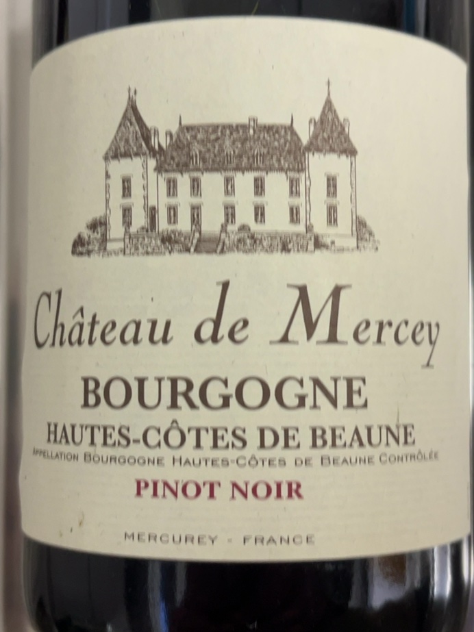 Étiquette de Château de Mercey, Château de Mercey