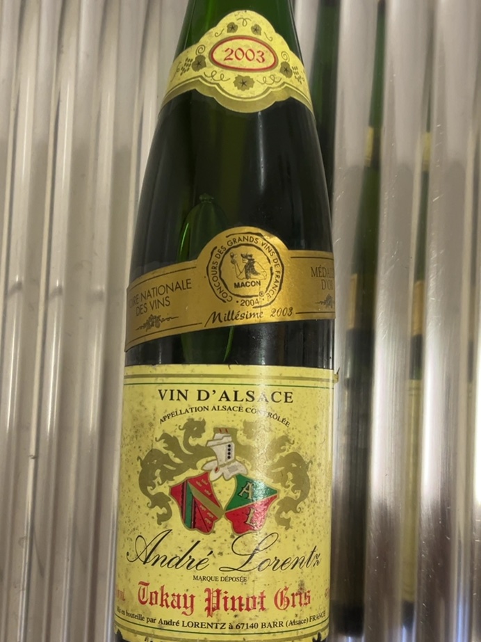 Étiquette de Pinot Gris BIO André Lorentz, Domaine André Lorentz