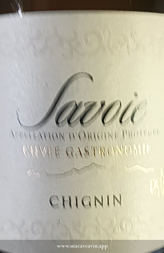 Étiquette de Chignin-Bergeron Lucien, Domaine Adrien Berlioz