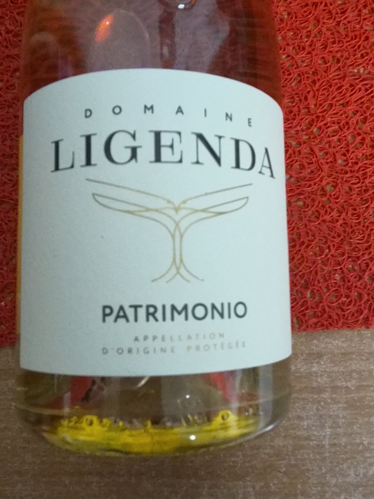 Étiquette de Patrimonio Blanc, Domaine Ligenda