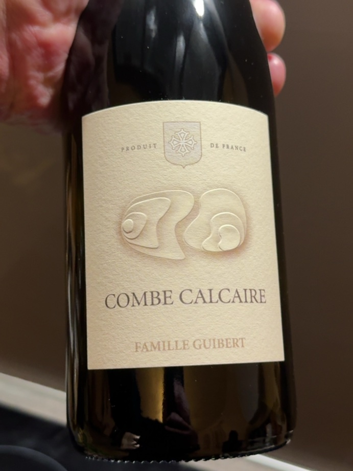 Étiquette de Combe Calcaire Blanc, Moulin de Gassac
