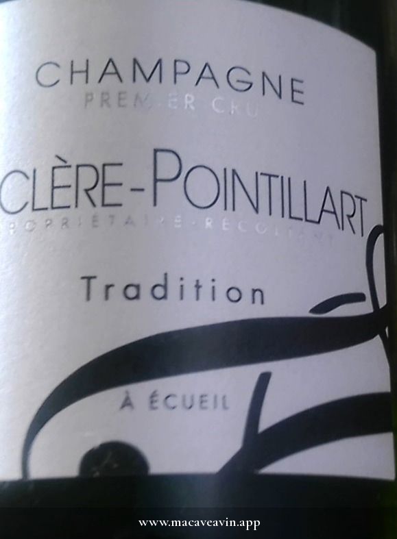 Étiquette de Brut Tradition 1er Cru, Leclère-Pointillart