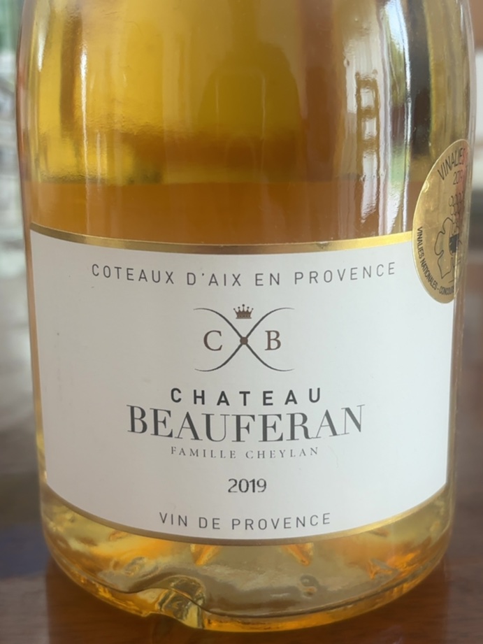 Étiquette de Terre de Beauferan Blanc, Château Virant