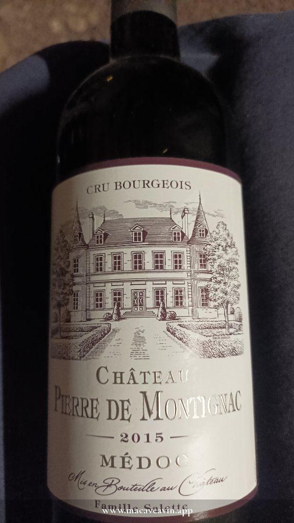 Étiquette de Château Pierre de Montignac Cru Bourgeois, Château Pierre de Montignac