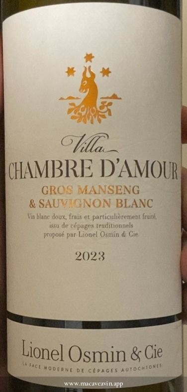 Étiquette de Villa Chambre d'Amour, Lionel Osmin & Cie