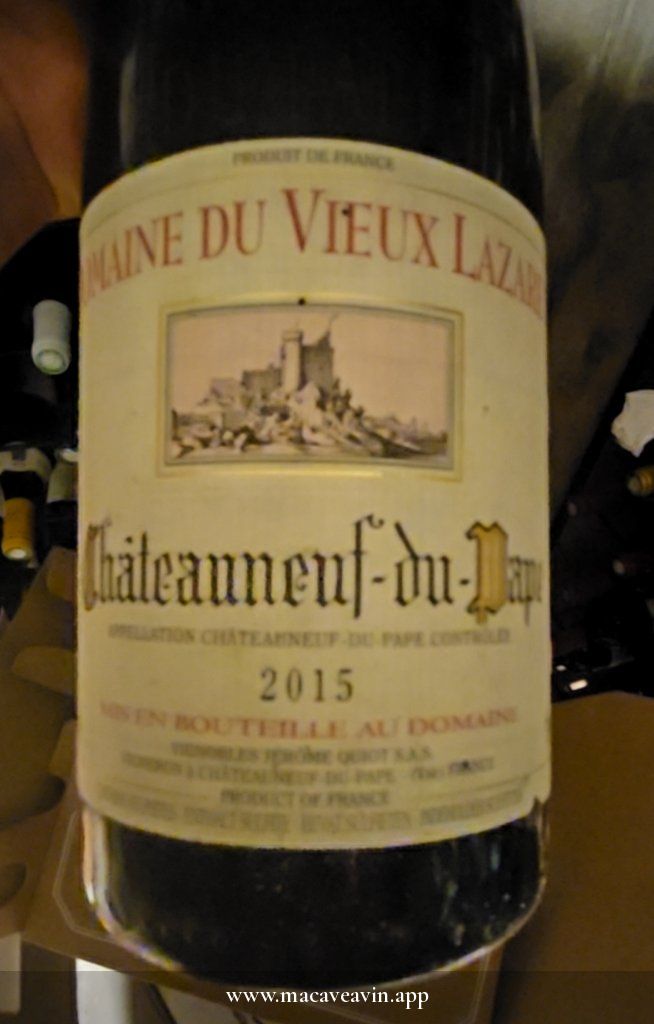 Étiquette de Châteauneuf-du-Pape, Domaine du Vieux Lazaret