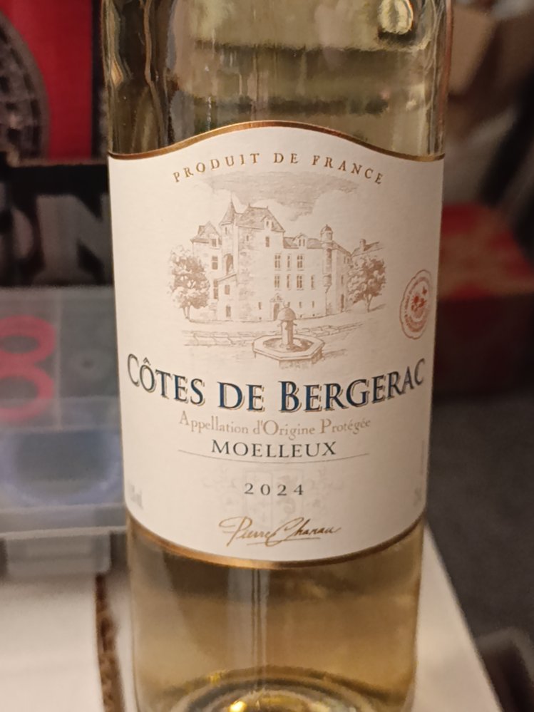 Étiquette de Pierre Chanau Côtes de Bergerac, Couleurs d'Aquitaine