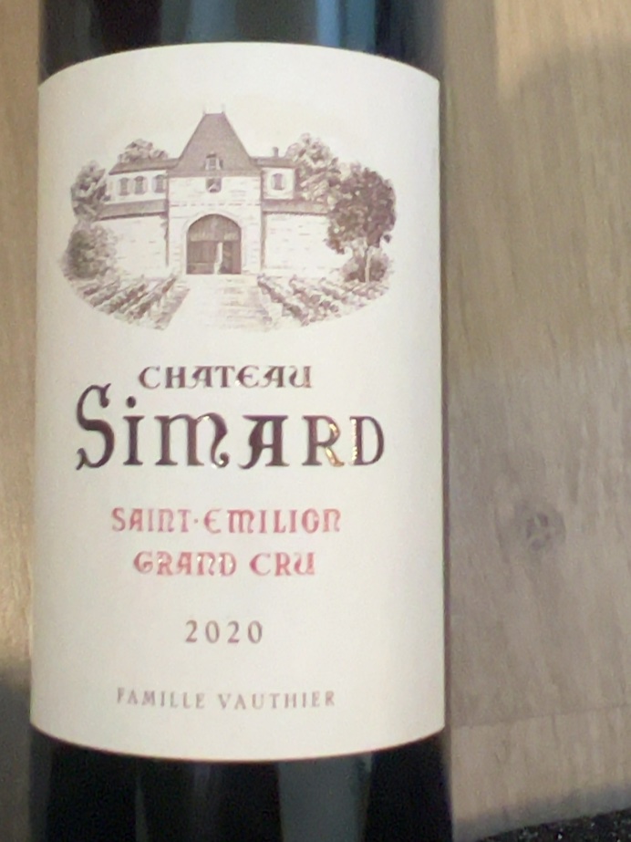 Étiquette de Château Simard, Château Simard