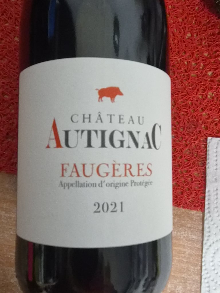 Étiquette de Château Autignac, Domaine des Prés Lasses