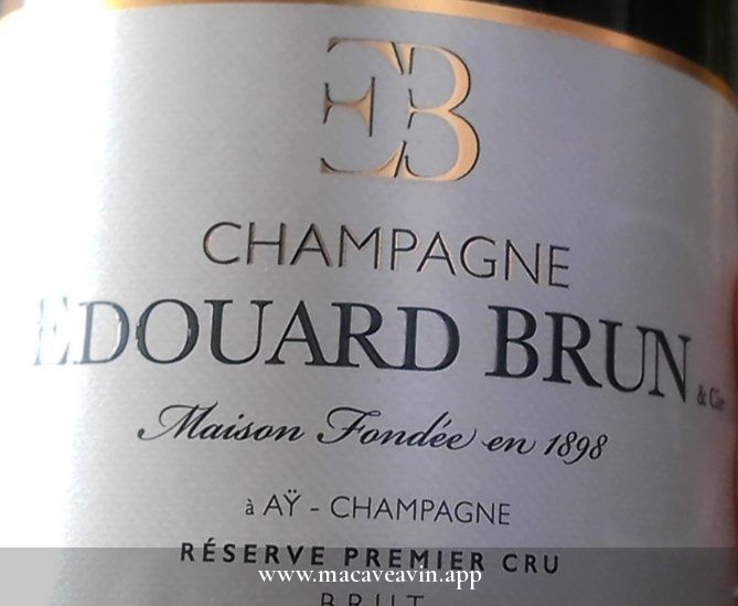 Étiquette de Réserve Premier Cru Brut, Champagne Edouard Brun & Cie