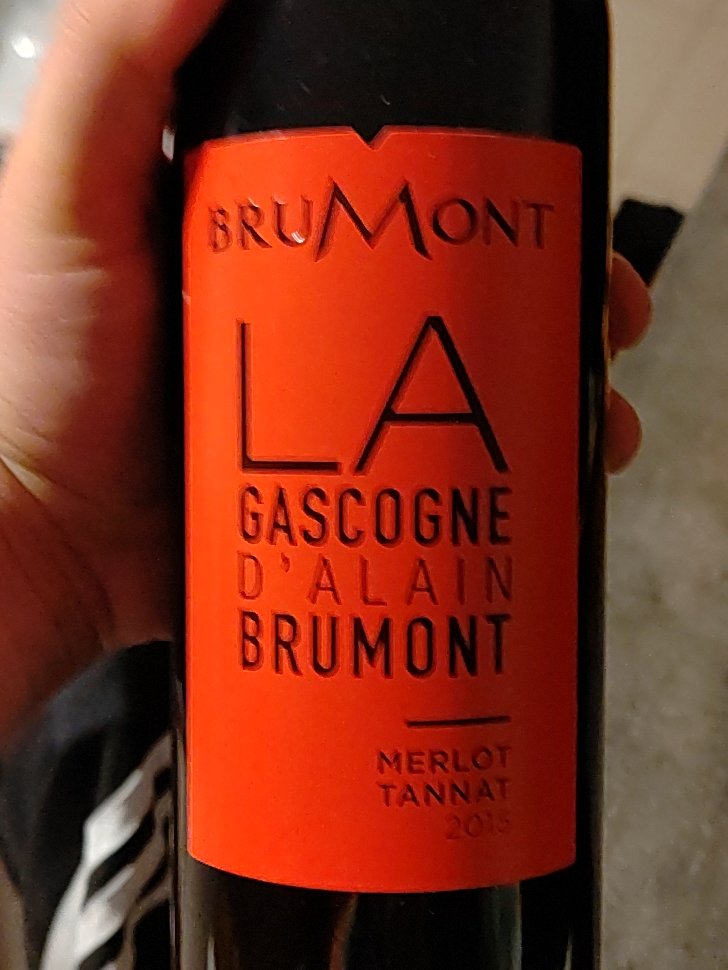 Étiquette de La Gascogne Merlot Tannat, Vignobles Brumont