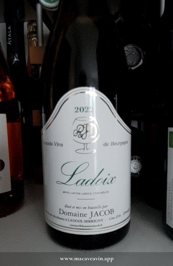Étiquette de Ladoix Rouge, Domaine Jacob