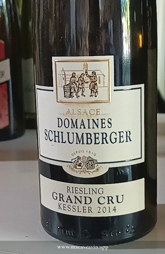 Étiquette de Riesling Grand Cru Kessler, Domaines Schlumberger