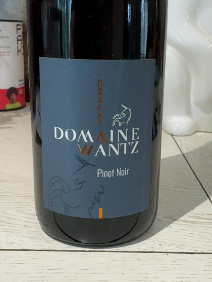 Étiquette de Pinot Noir, Domaine Alfred Wantz