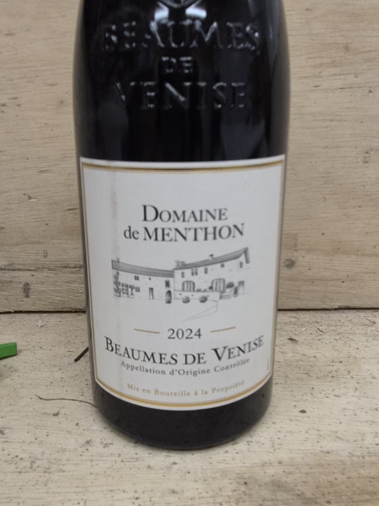Étiquette de Beaumes de Venise, Domaine de Menthon