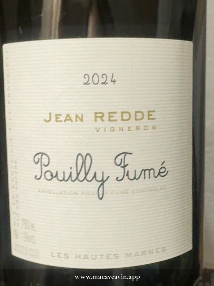 Étiquette de Pouilly Fumé, Jean Redde