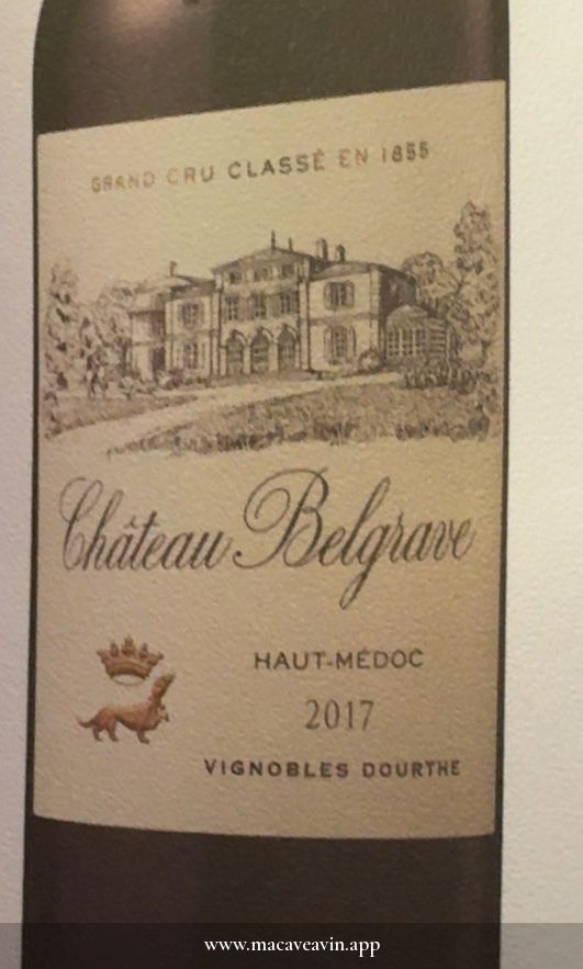 Étiquette de Château Belgrave, Château Belgrave