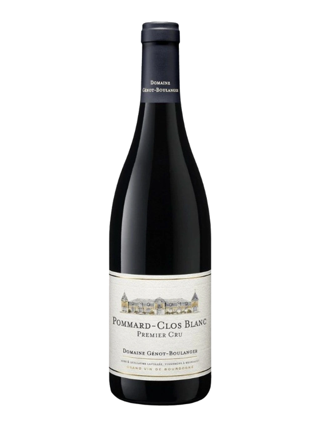 Étiquette de 1er cru - Pommard Clos blanc, Domaine Génot-Boulanger