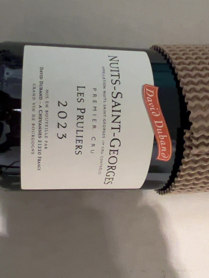 Étiquette de Nuits-Saint-Georges 1er Cru Les Pruliers, Domaine David Duband