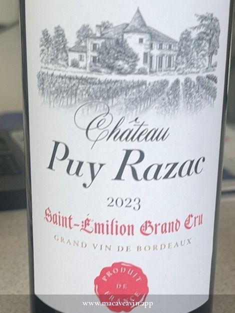 Étiquette de Château Puy-Razac, Château Puy-Razac