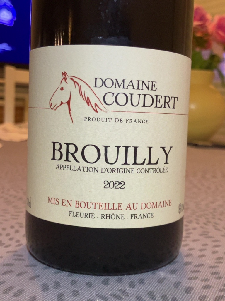 Étiquette de Brouilly, Domaine Coudert