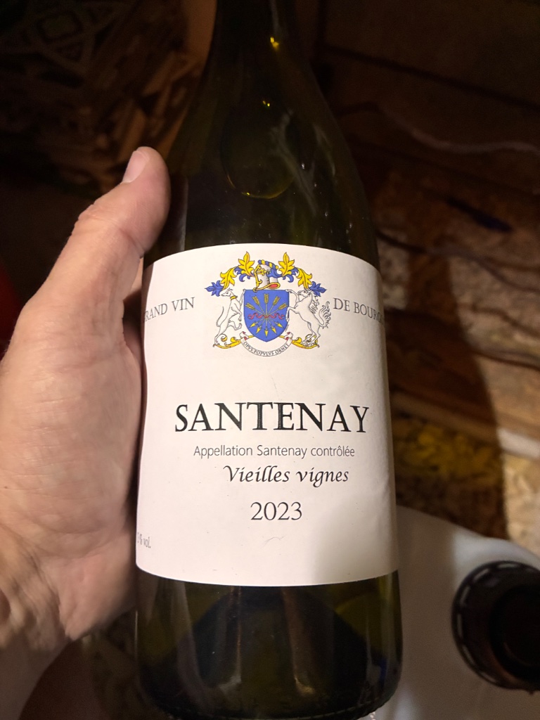 Étiquette de Santenay Vieilles Vignes, Domaine Vincent Girardin