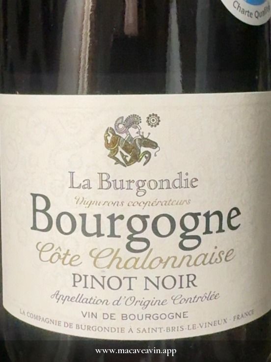 Étiquette de Pinot Noir, La Burgondie