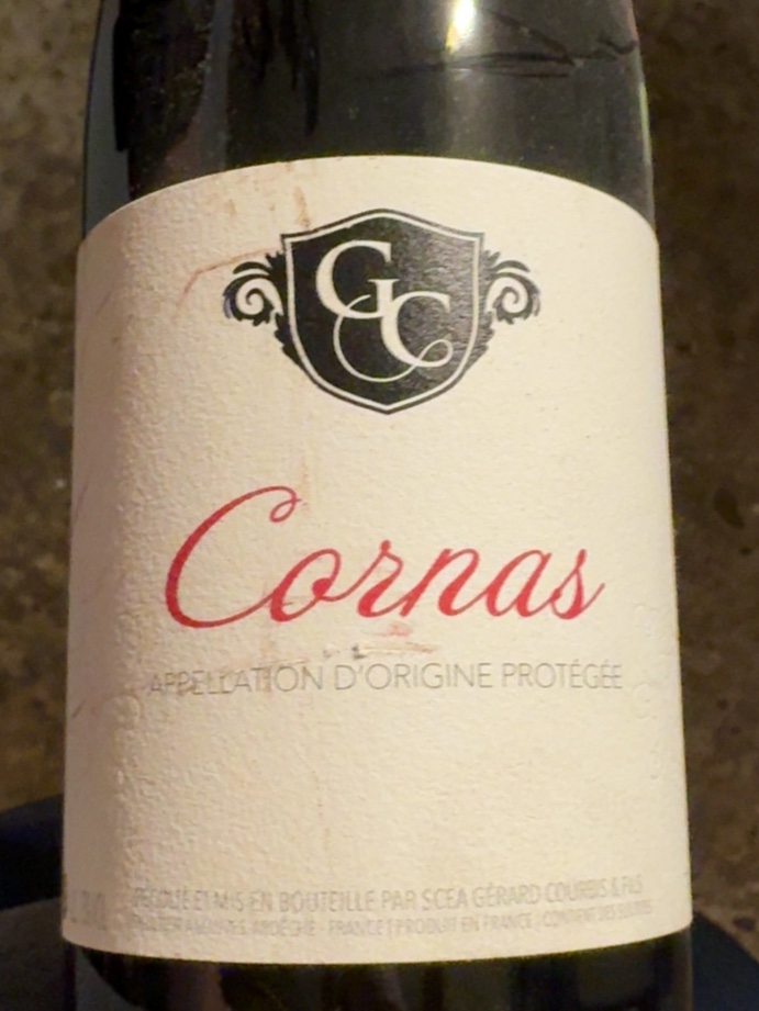Étiquette de Cornas, Domaine Gérard Courbis