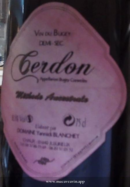 Étiquette de Cerdon méthode ancestrale, Verdi & Buzzi