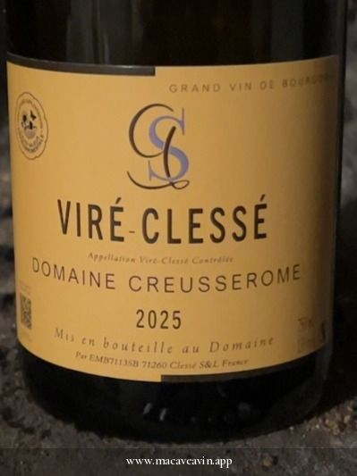 Étiquette de Vieilles Vignes, Domaine Creusserome