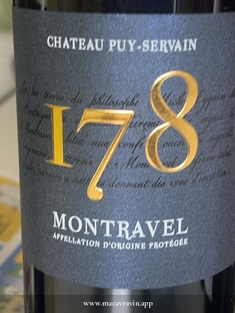Étiquette de Terrement, Château Puy-Servain
