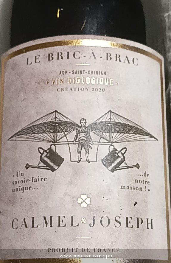 Étiquette de Le Bric à Brac, Calmel & Joseph