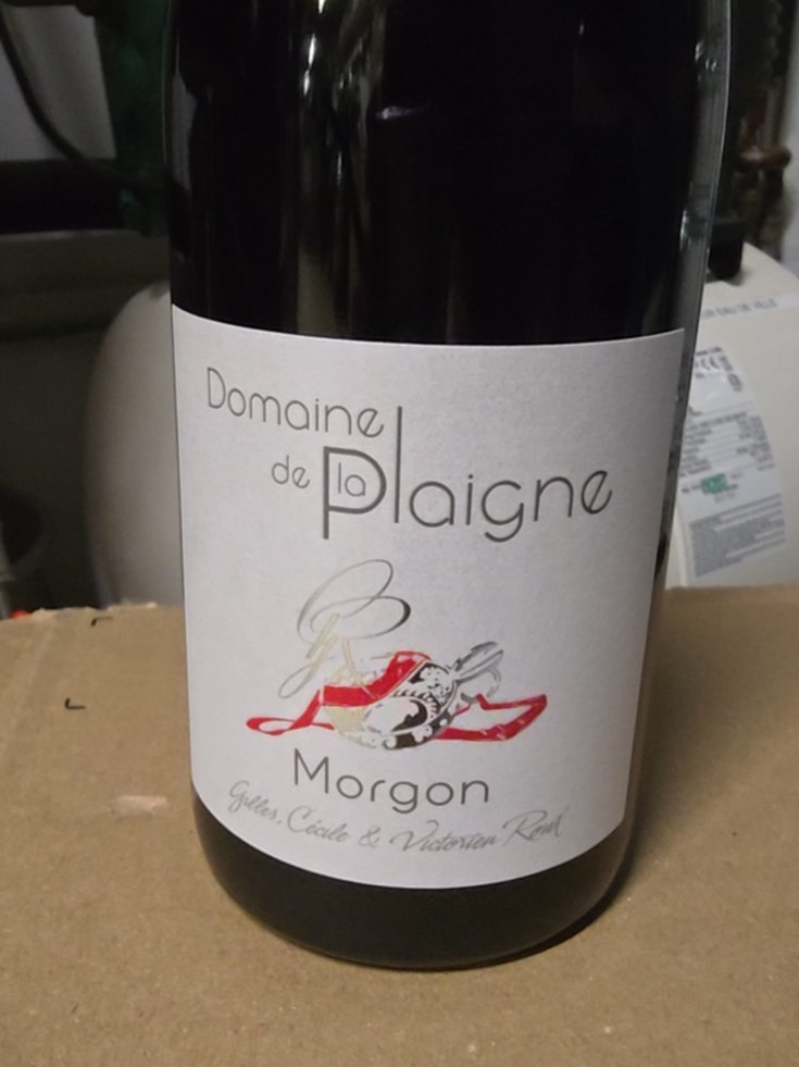 Étiquette de Morgon, Domaine de la Plaigne